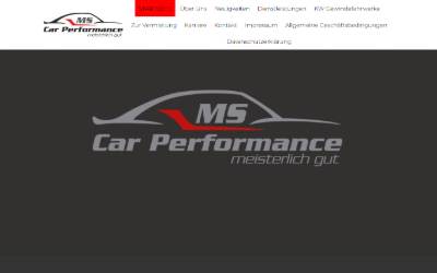 Website preview for MS Car Performance GmbH