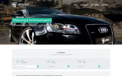 Website preview for ARTEVO Performance