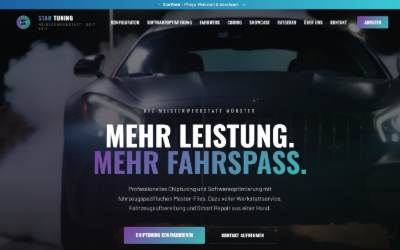 Website preview for Star Tuning - Leistungssteigerung - Motortuning - Chiptuning - Motoroptimierung