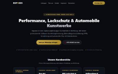 Website preview for Repsees.de Chiptuning und Folientechnik