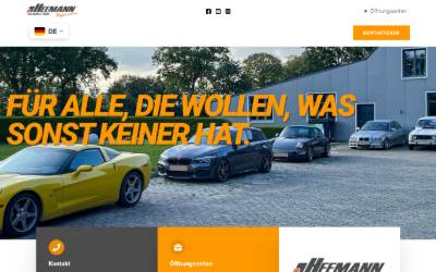 Website preview for Heemann Performance Car Design und Tuning