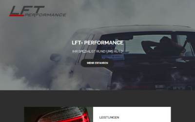 Website preview for LFT-Performance KFZ Meisterbetrieb / Werkstatt / Chiptuning