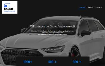 Website preview for Sauer Autoelektronik Chiptuning und Autoschlüssel