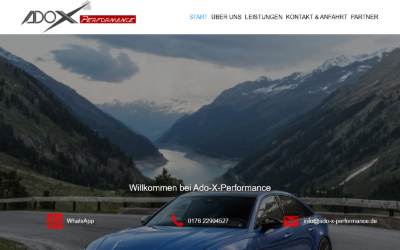 Website preview for Ado-X-Performance
