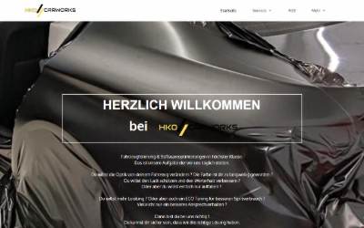 Website preview for HKO CARWORKS Fahrzeugfolierung & Chiptuning