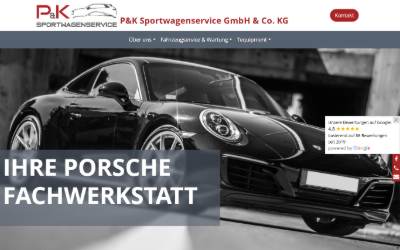 Website preview for P&K Sportwagenservice GmbH & Co. KG