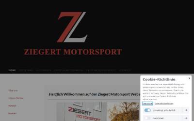 Website preview for Ziegert Motorsport