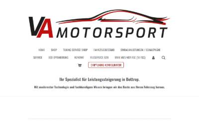 Website preview for VA Motorsport