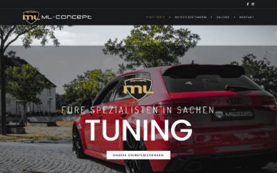 Website preview for ML Concept