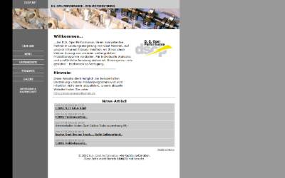 Website preview for D.S. Opel Performance