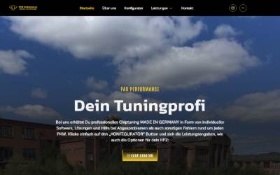 Website preview for PAB Performance