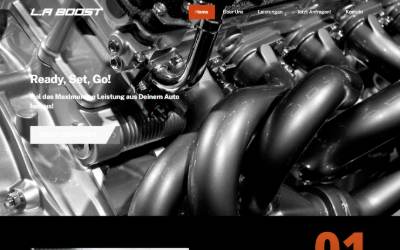 Website preview for L.A BOOST