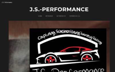 Website preview for J.S.-Performance