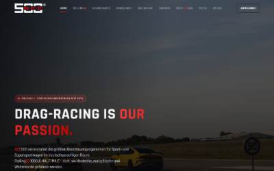 Top of the website for SCC500