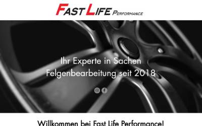 Top of the website for Fast Life Performance GbR