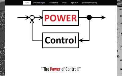 Top of the website for Power Control