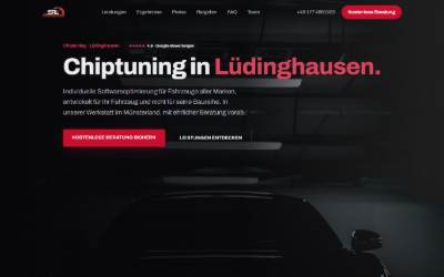 Top of the website for SL Performance Lüdinghausen