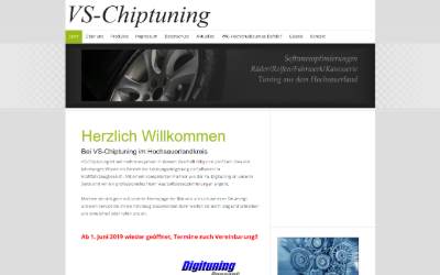 Top of the website for VS-Chiptuning
