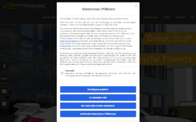 Top of the website for Cartronic Motorsport Ingenieurgesellschaft mbH