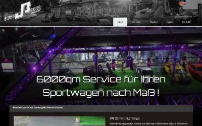 Top of the website for JB Car Design & Tuning Zentrum e. K.
