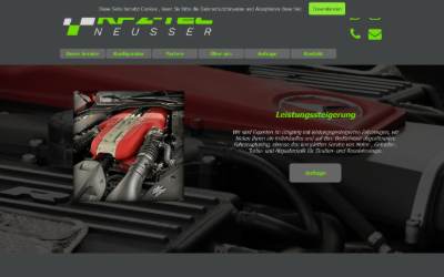 Top of the website for Kfz-Tec Neusser