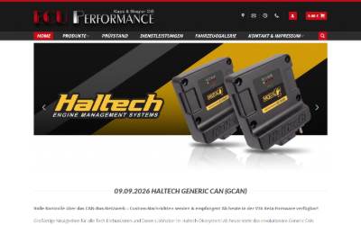Top of the website for ECU Performance Kaps & Biegler OG