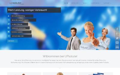 Top of the website for UPsolute Chiptuning Fahrzeugtechnik GesmbH