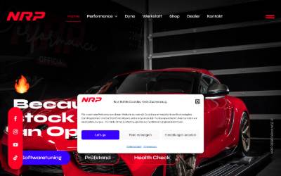 Website preview for NRP Performance GmbH