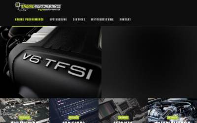 Top of the website for Engine Performance