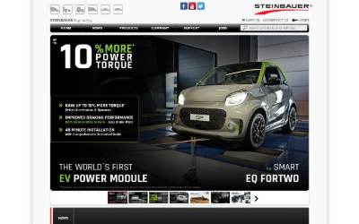 Top of the website for STEINBAUER Engineering