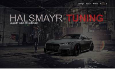 Website preview for Halsmayr Tuning