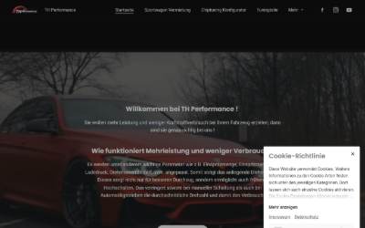 Website preview for TH Performance