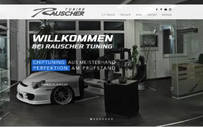 Top of the website for Rauscher Tuning