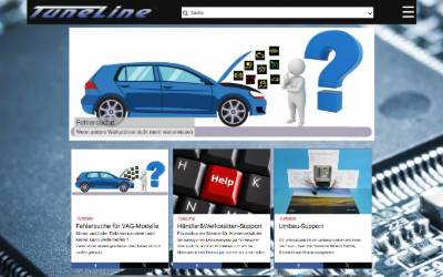 Website preview for TuneLine Fahrzeugtechnik