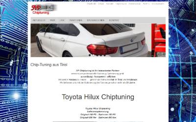 Top of the website for AP-Chiptuning