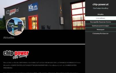 Website preview for chip-power