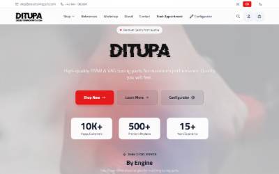 Website preview for DITUPA GmbH | Dieseltuningparts