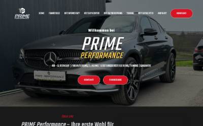 Website preview for Prime Performance - Lustenau