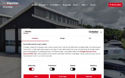 Top of the website for Din Bilpartner Frederikssund - BN Autoteknik