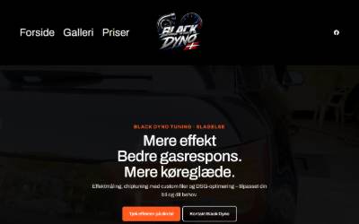Website preview for Black Dyno Tuning Solutions