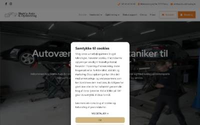 Website preview for Skøtt's Auto & Optimering