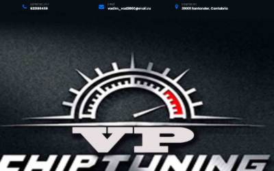 Top of the website for Chiptuning Cantabria, VPChiptuning