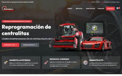 Top of the website for Espinosa Chiptuning