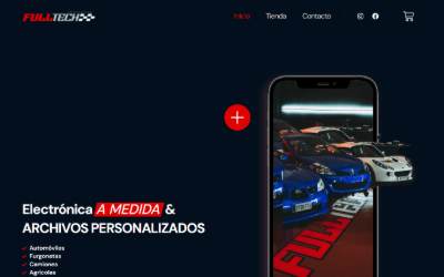 Top of the website for Fulltech Performance