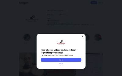 Top of the website for SG//Motorsport