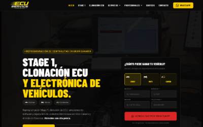 Website preview for ECU Service Canarias