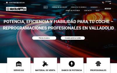 Top of the website for Nicoschipped Reprogramaciones Valladolid