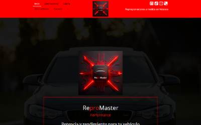 Top of the website for ReproMaster Performance
