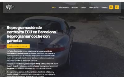 Top of the website for Piatek Electronics Reprogramaciones