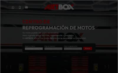 Website preview for ARTBOX Reprogramaciónes moto